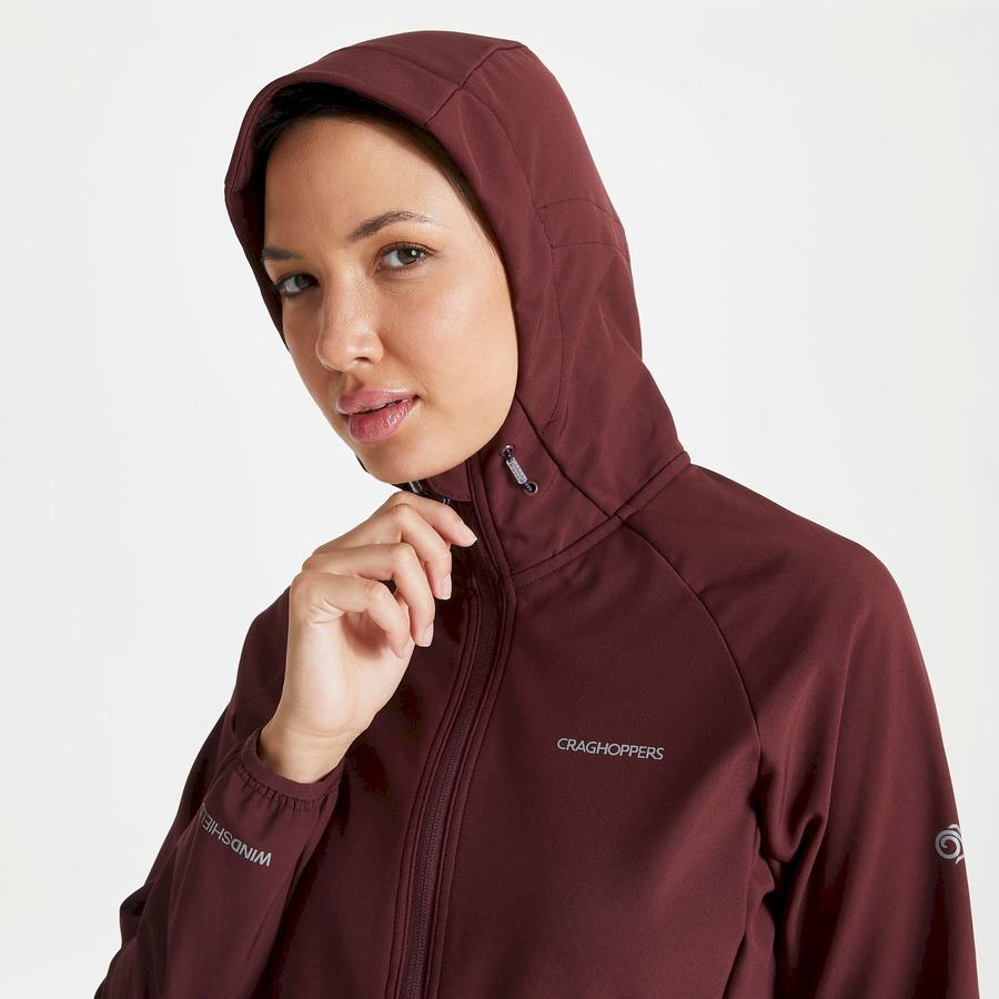 Craghoppers Kalti Weatherproof Hupullinen Naisten Takki Tummanpunainen | TQG7239RY