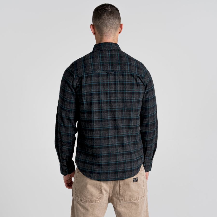 Craghoppers Kiwi IV Long Sleeved Check Miesten Paidat Mustat | OYE5188CO