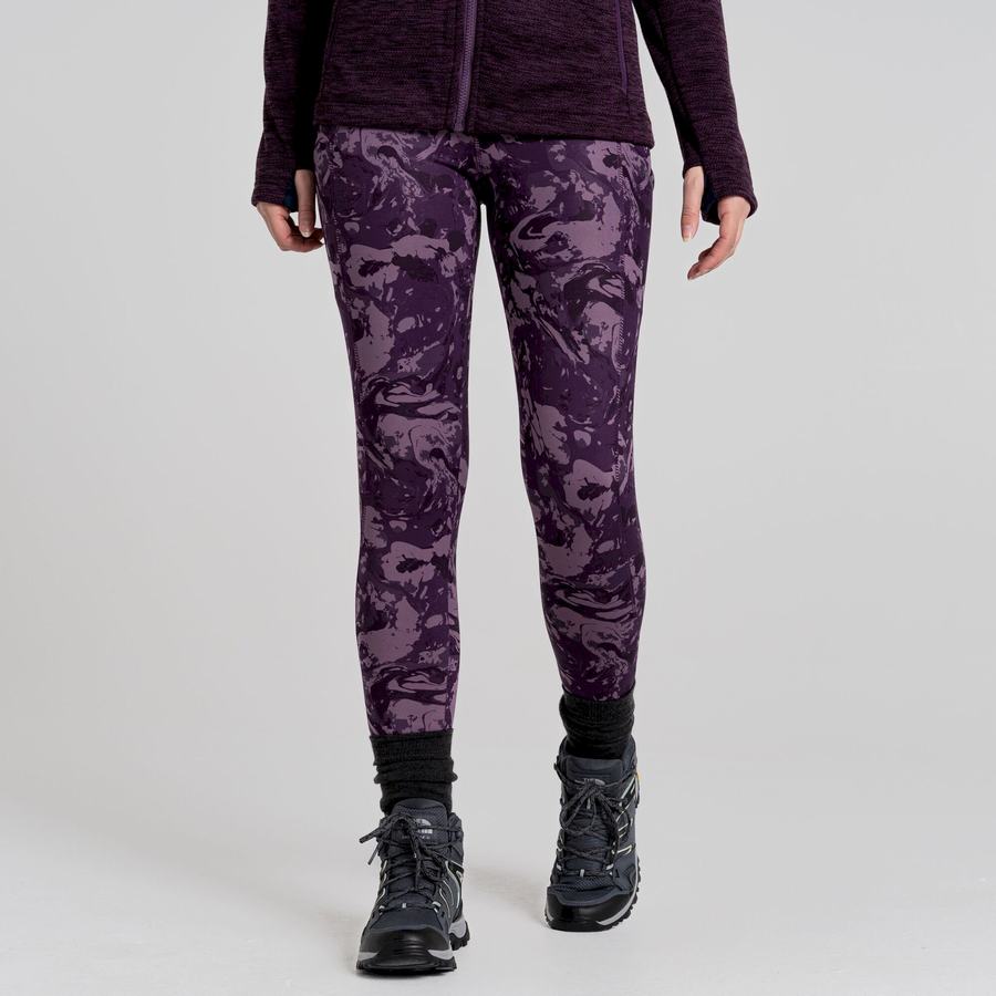 Craghoppers Kiwi Thermal Naisten Leggingsit Violetit | YJE9761MH