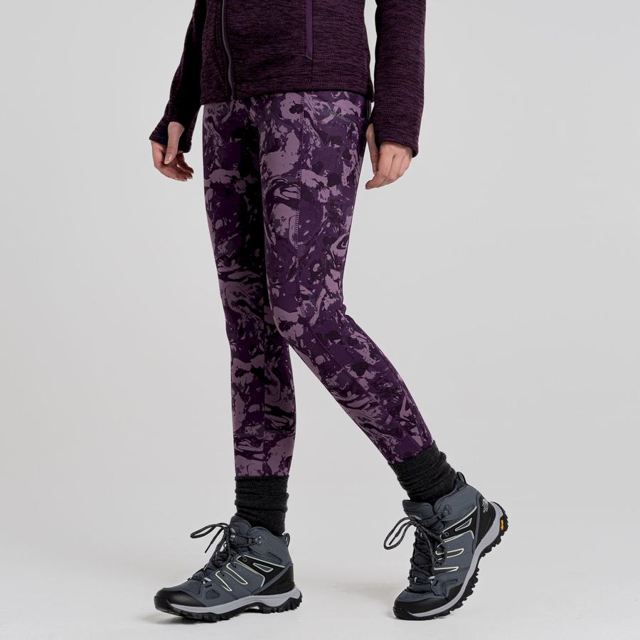 Craghoppers Kiwi Thermal Naisten Leggingsit Violetit | YJE9761MH