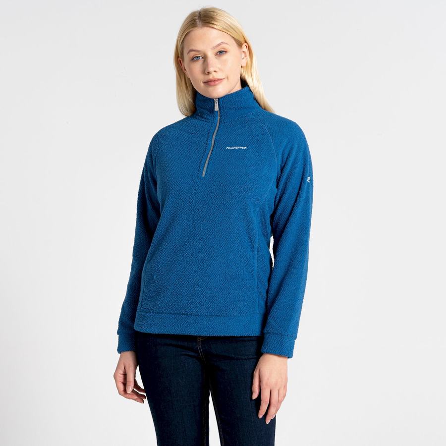 Craghoppers Lilian Half Zip Naisten Neulepusero Sininen | YPK189GZ