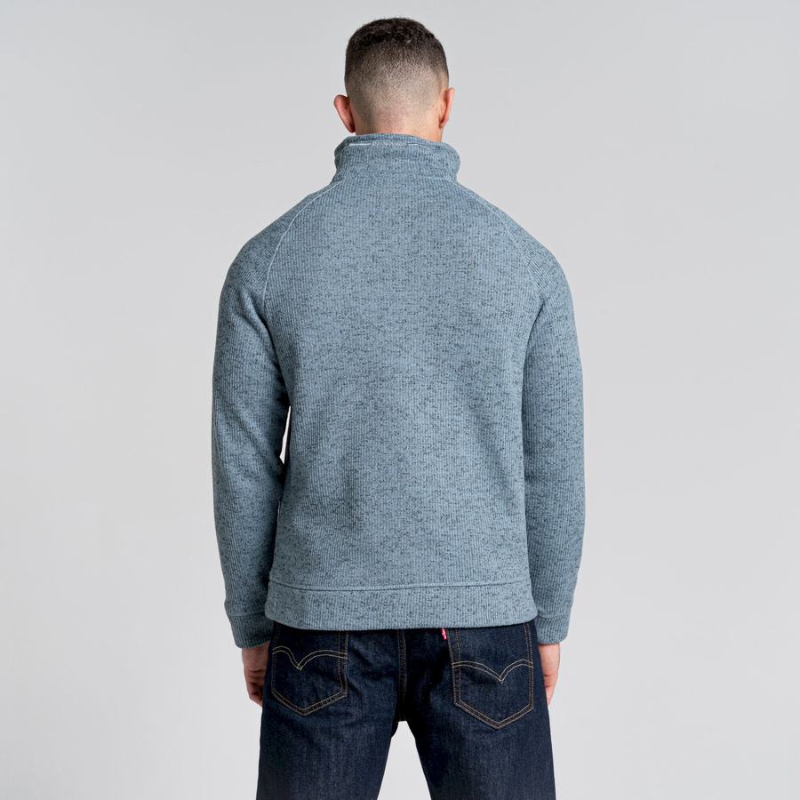 Craghoppers Logan Half Zip Miesten Neulepusero Sininen | IDK1167GG