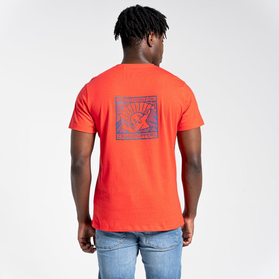 Craghoppers Lugo Lyhyt Sleeved Miesten T-paidat Oranssi Punainen | AIS2716DK