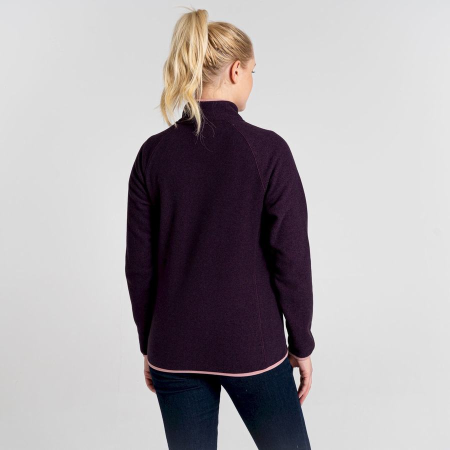 Craghoppers Milia Half Zip Naisten Neulepusero Syvä Violetit | MVP6793NW