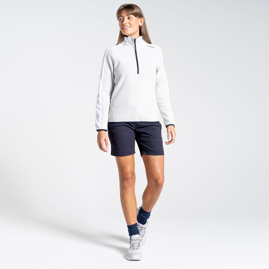 Craghoppers Minerva Half Zip Naisten Neulepusero Harmaat Valkoinen | TAS332WP