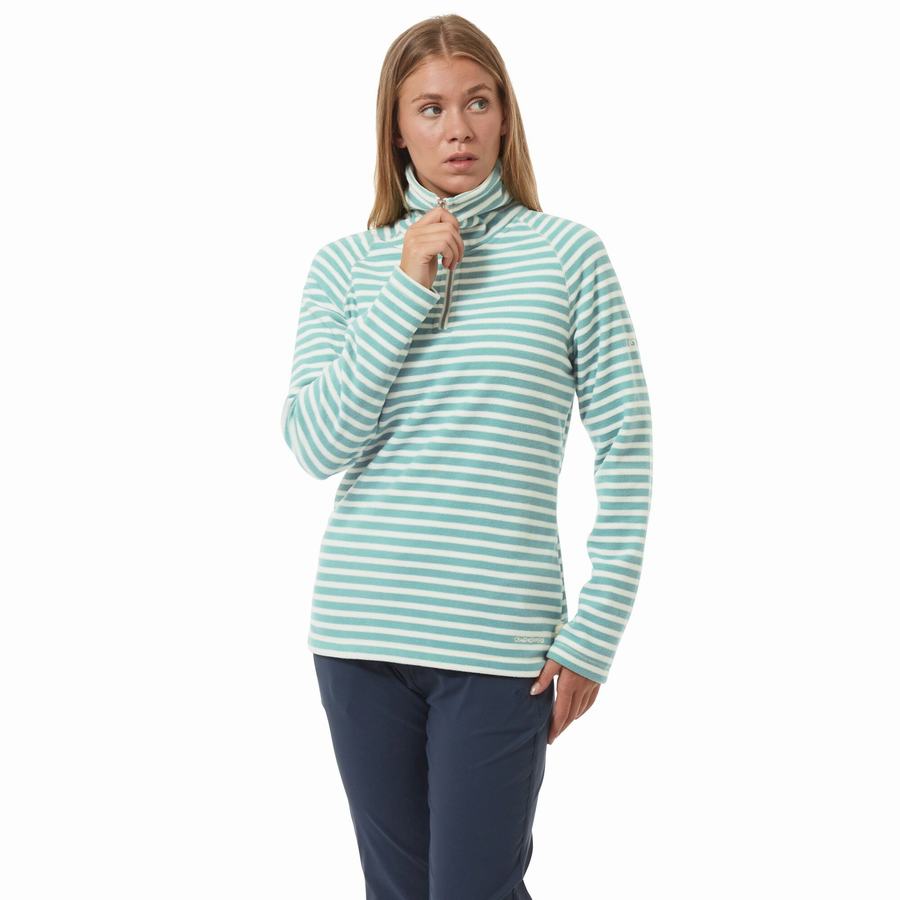 Craghoppers Natalia Half Zip Naisten Neulepusero Stripes | RMU6971UK