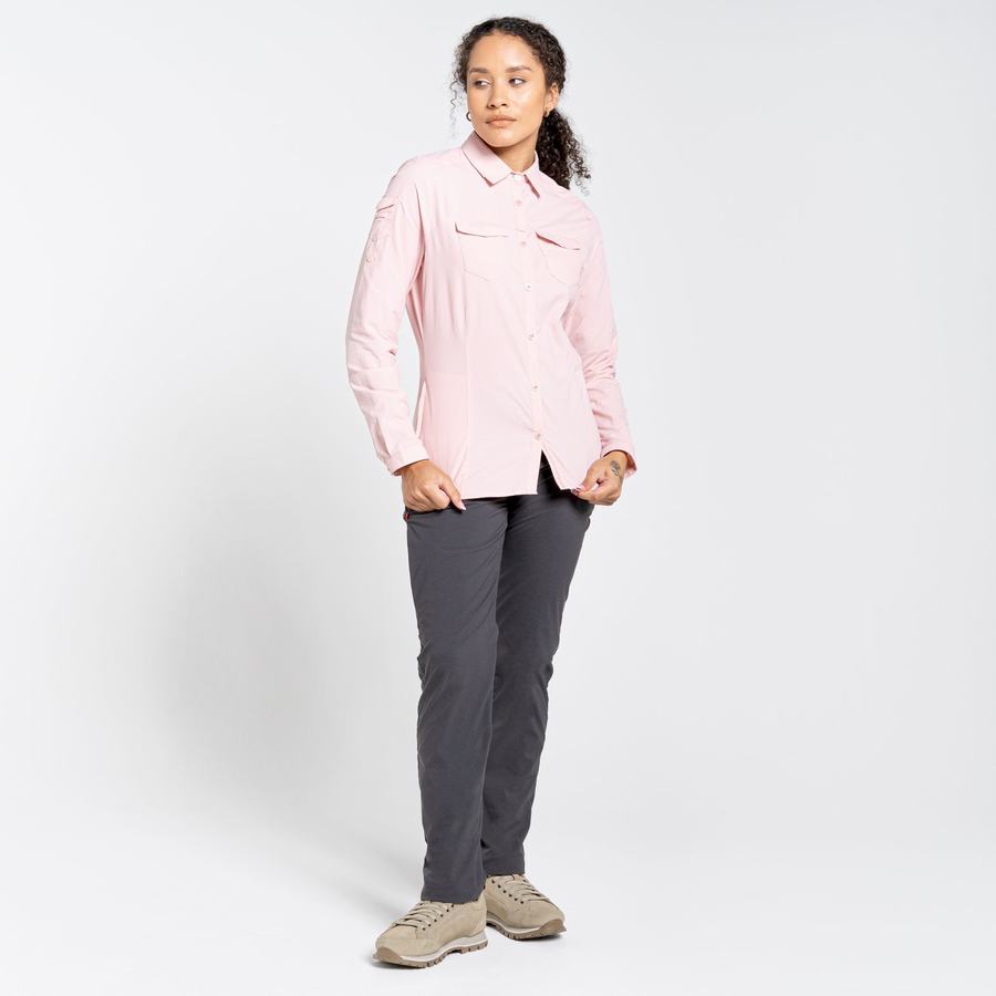 Craghoppers NosiLife Adventure II Long Sleeved Naisten Paidat Pinkki | TCS7923UW