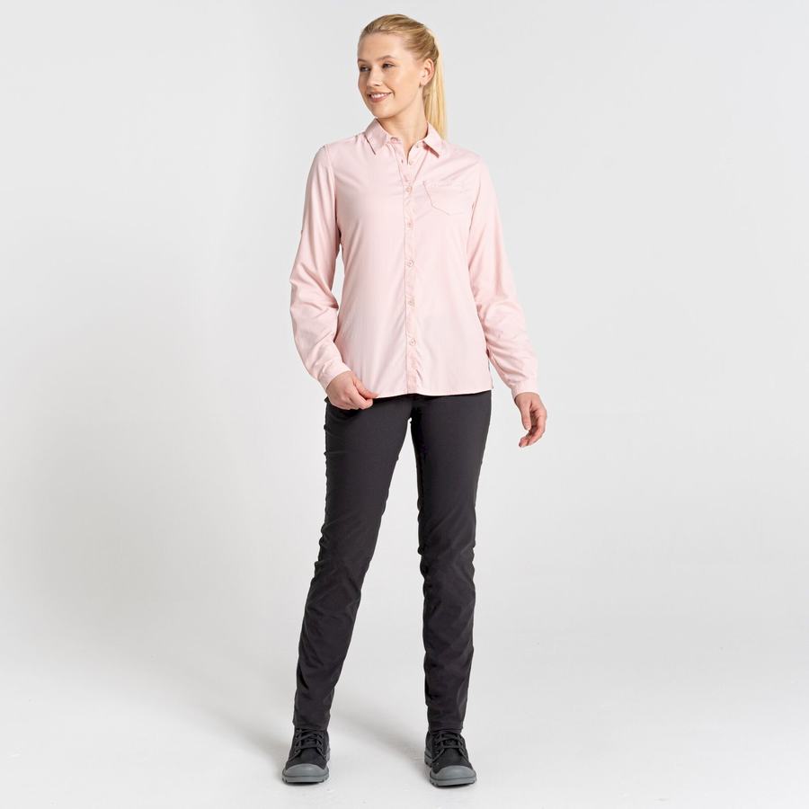 Craghoppers NosiLife Bardo Long Sleeved Naisten Paidat Pinkki | GLQ745PT