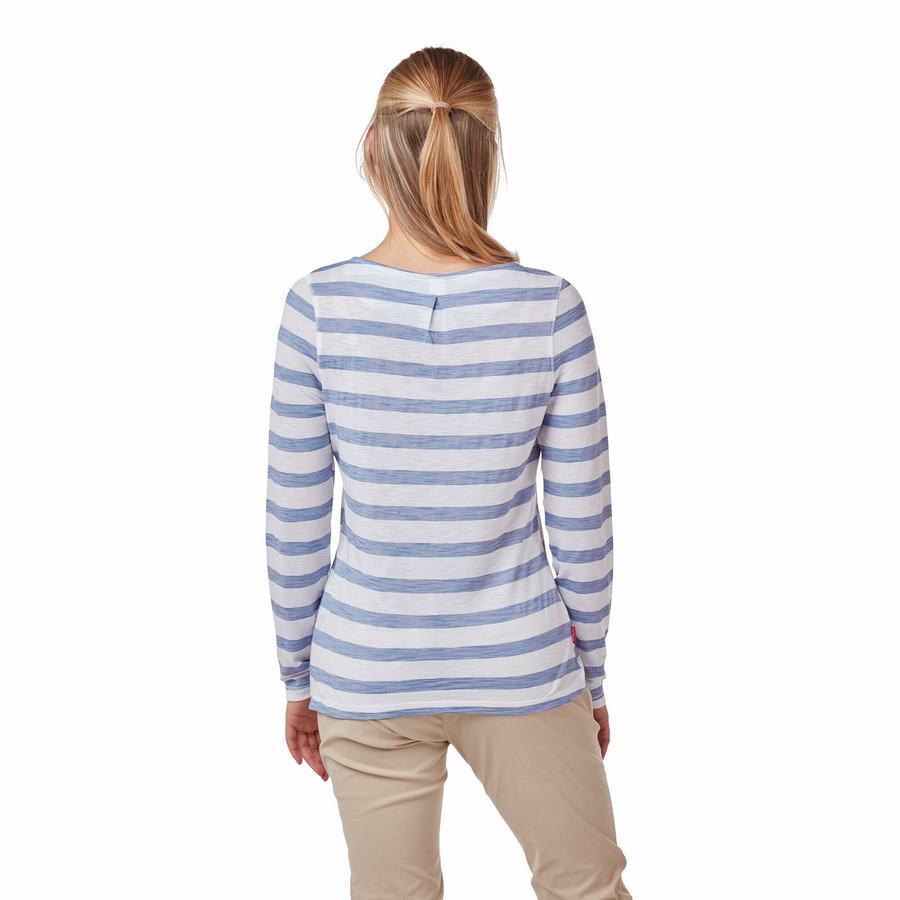 Craghoppers NosiLife Erin Long Sleeved Naisten T-paidat Sininen | CZR7971OK