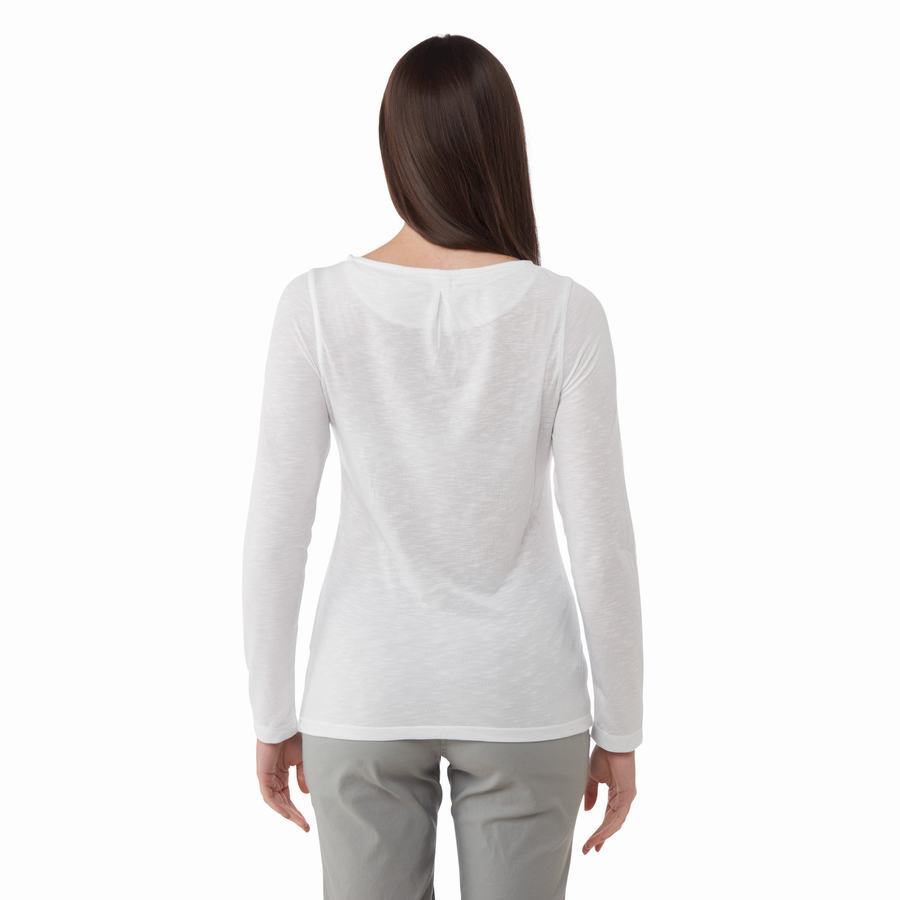 Craghoppers NosiLife Erin Long Sleeved Naisten T-paidat Valkoinen | STG3455FQ