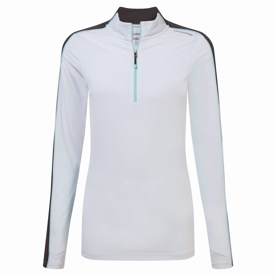 Craghoppers NosiLife Marcella Long Sleeved Naisten T-paidat Valkoinen | NOH6036IH