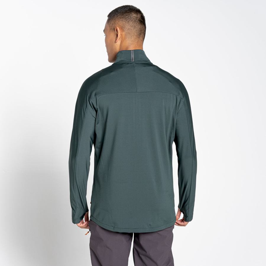 Craghoppers NosiLife Valens Half Zip Top Miesten T-paidat Vihreä | TOW5599JQ