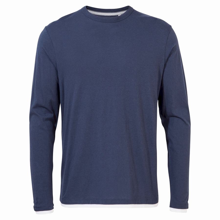 Craghoppers Nosibotanical Coulter Long Sleeved Miesten T-paidat Sininen Laivastonsininen | FKK6554KO