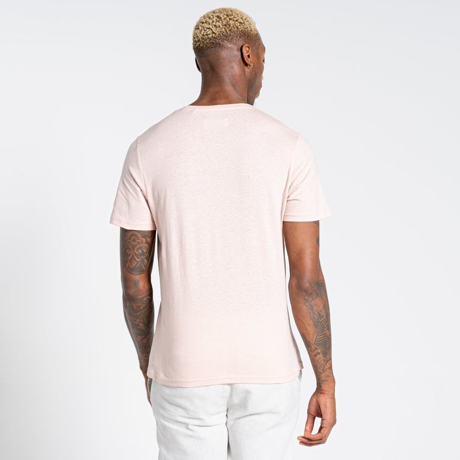 Craghoppers Nosibotanical Sten Lyhyt Sleeved Miesten T-paidat Pinkki | OWJ3988IO