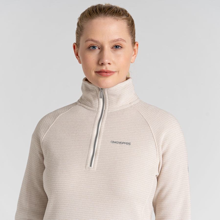 Craghoppers Pharah Half Zip Naisten Neulepusero Valkoinen | JXN6015MX