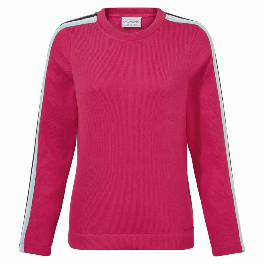 Craghoppers Pinalla Crew Neck Naisten Puserot Violetit Kukka | HDD2765IN