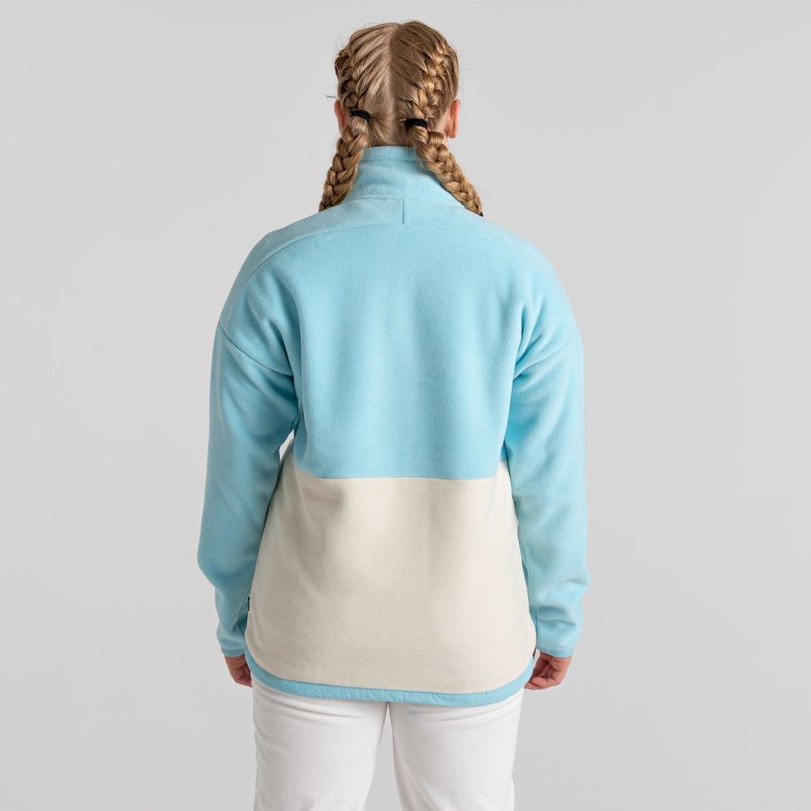 Craghoppers Spindle Half Zip Miesten Neulepusero Vaaleanturkoosi | CDB8940FN