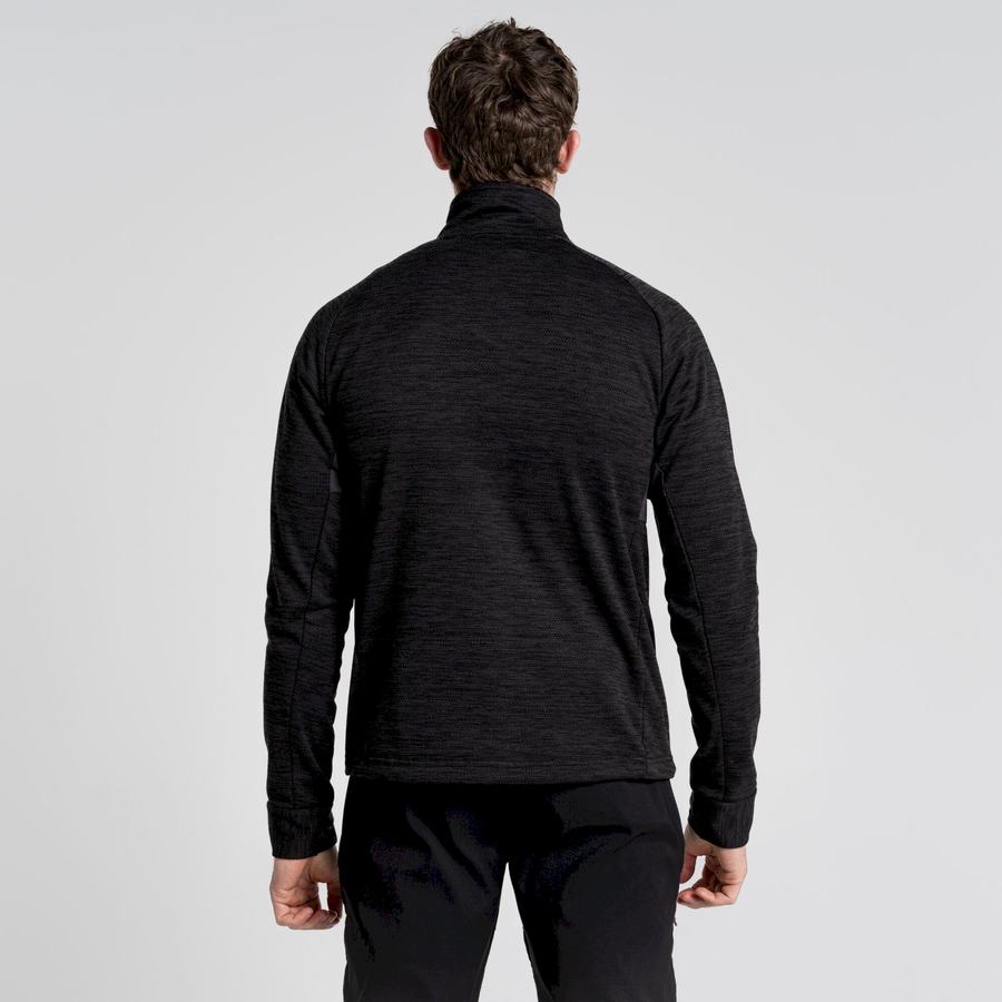 Craghoppers Tarbert Half Zip Miesten Neulepusero Mustat | QSH8793RH