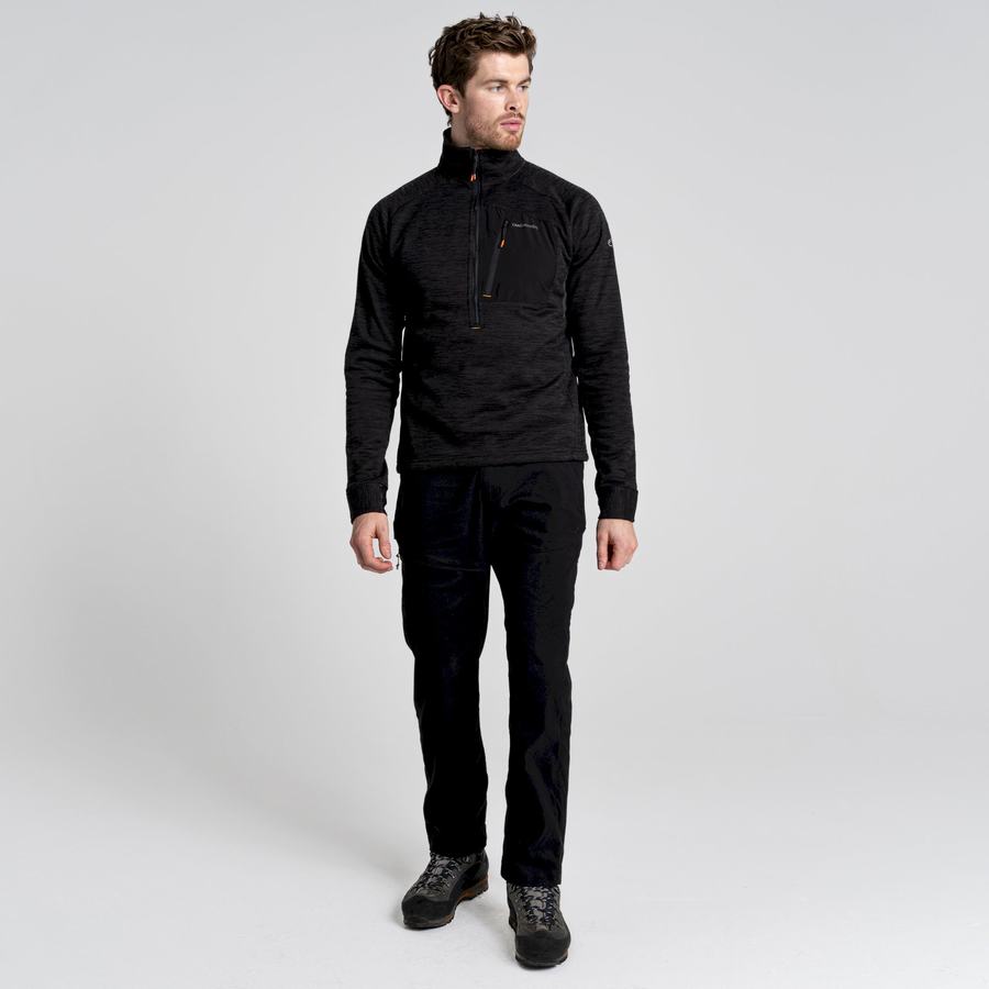 Craghoppers Tarbert Half Zip Miesten Neulepusero Mustat | QSH8793RH