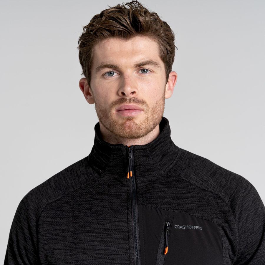 Craghoppers Tarbert Half Zip Miesten Neulepusero Mustat | QSH8793RH