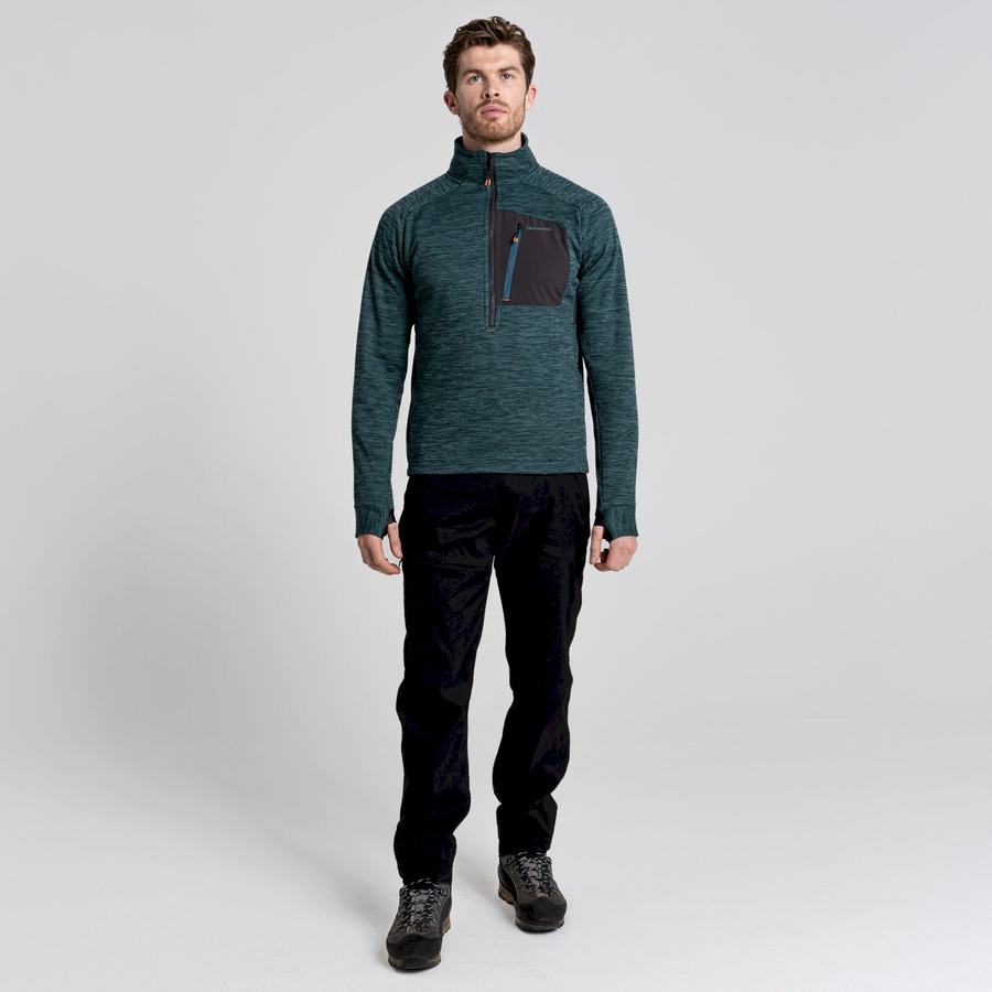 Craghoppers Tarbert Half Zip Miesten Neulepusero Vihreä | XMW6410QG