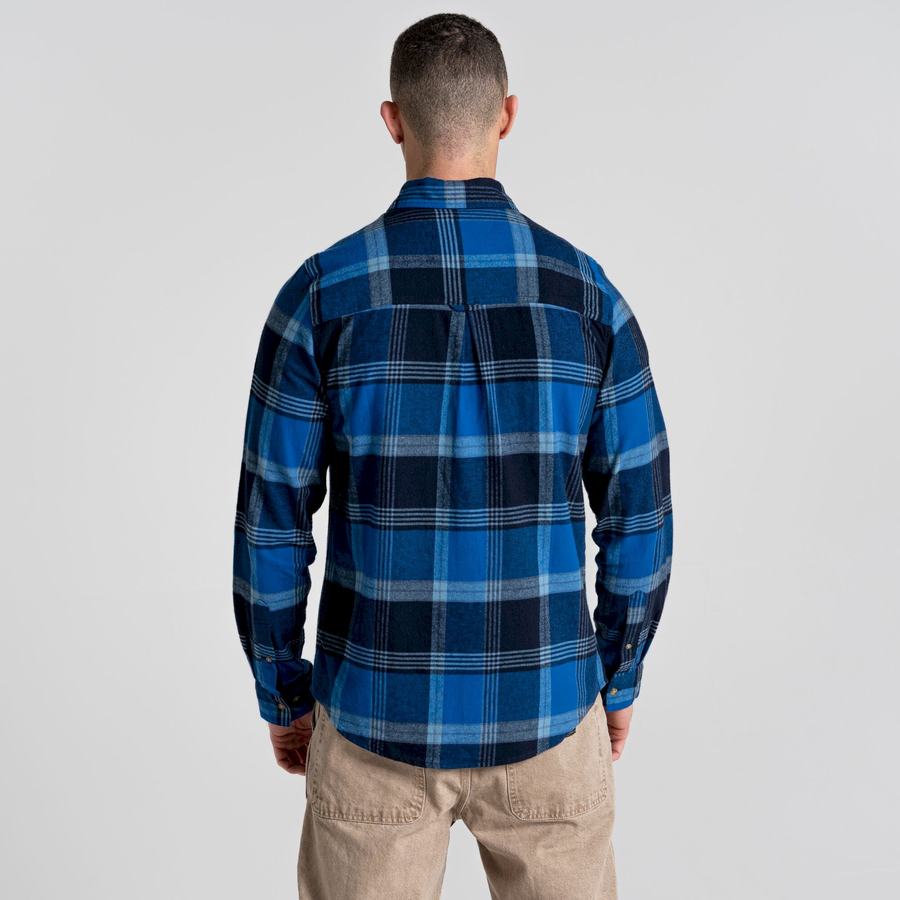 Craghoppers Thornhill Long Sleeved Miesten Paidat Sininen Laivastonsininen | YJQ7027IS