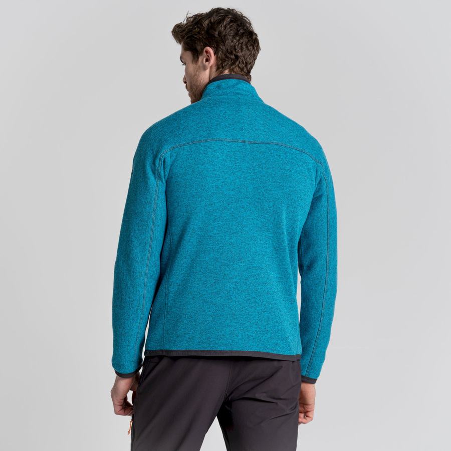 Craghoppers Torney Half Zip Miesten Neulepusero Sininen | GIU3376YZ