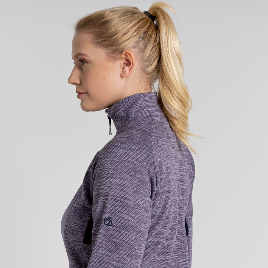 Craghoppers Trina Half Zip Naisten Neulepusero Violetit | TYU5689DB