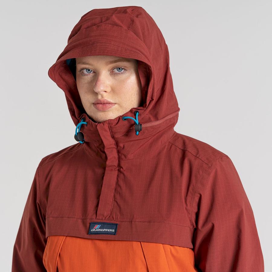 Craghoppers Vedenpitävät Anderson Cagoule Miesten Takki Punainen Oranssi | CHR3083UH